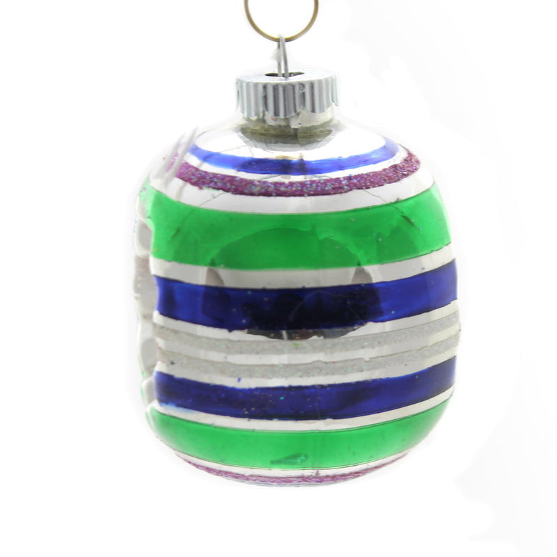 Christopher Radko Blue Green & Silver Reflector - - SBKGifts.com