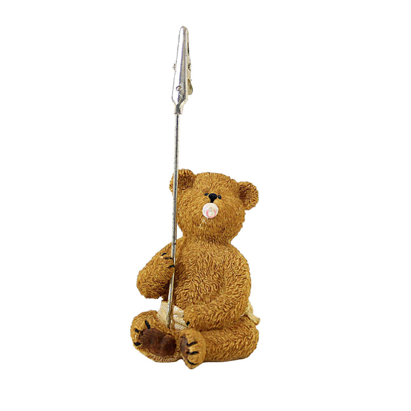 Boyds Bears Resin Binkie Photo Holder - 1 Figurine 4.75 Inch, Resin - Baby Teddy 277201 (3588)