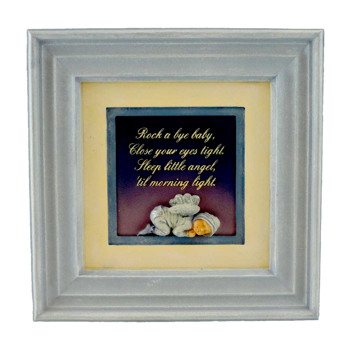 (3597) Hush A Bye Wall Plaque Blue