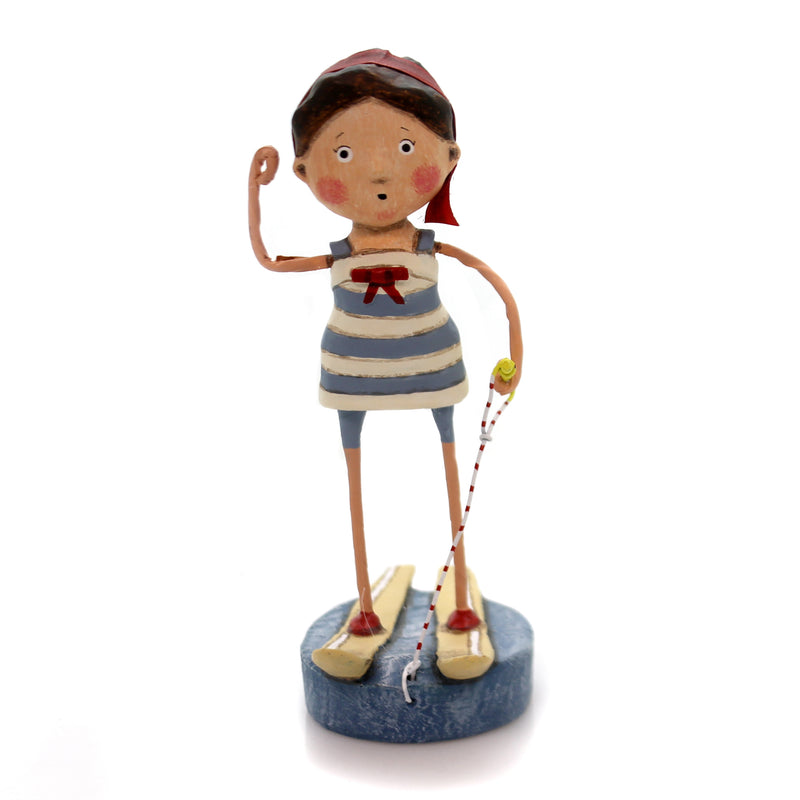 Lori Mitchell Ski Babe - One Figurine 6 Inch, Polyresin - Figurine Summer Lake Water Boat 11081 (36173)