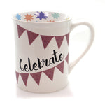 Celebrate Glitter Mug - 4.5 Inch, Ceramic - Our Name Is Mud 6001217 (36230)