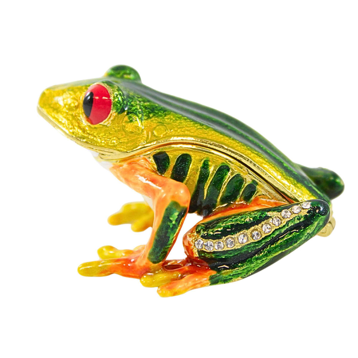 Kubla Craft Treefrog Enameled Box - - SBKGifts.com