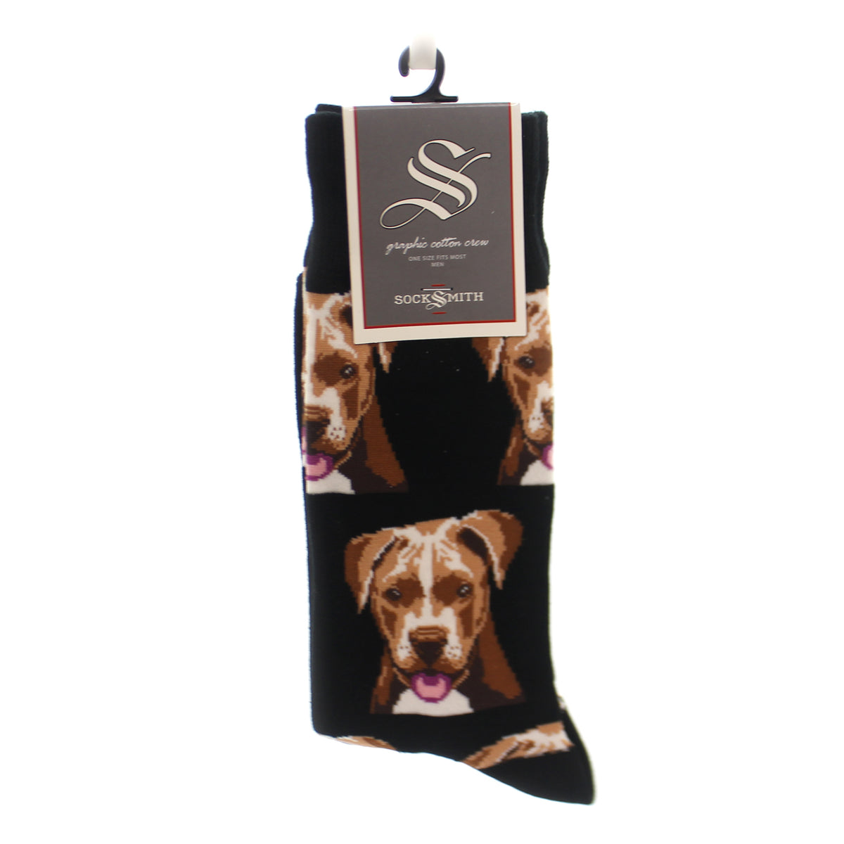 Novelty Socks Pit Bull Black - - SBKGifts.com