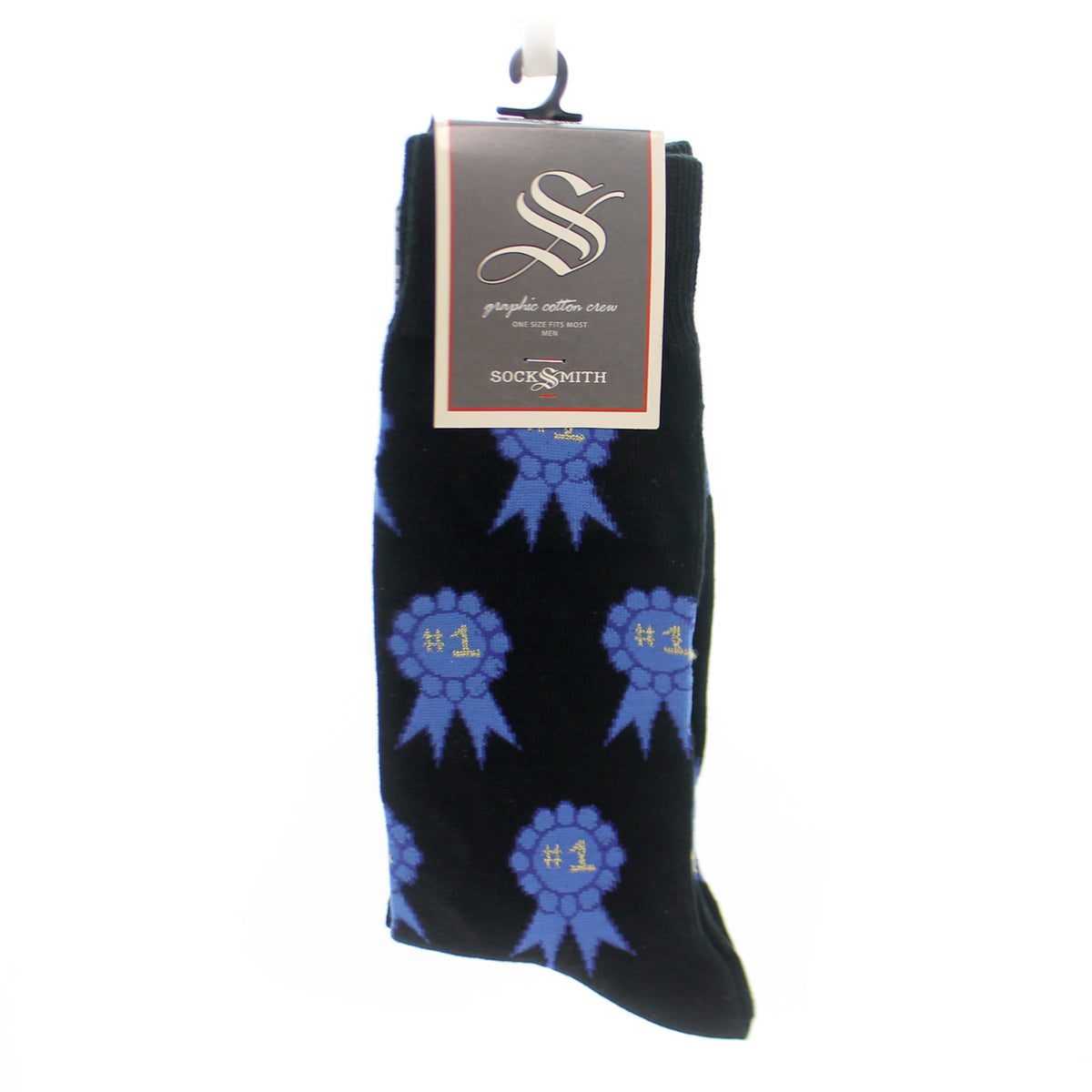 Novelty Socks Number One Fan Black - - SBKGifts.com