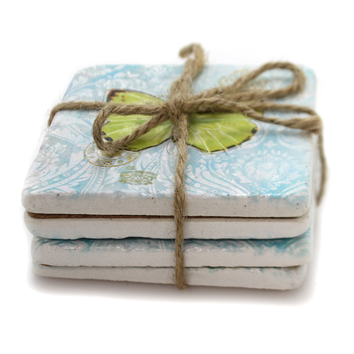 Home & Garden Papillions Coaster Set - - SBKGifts.com