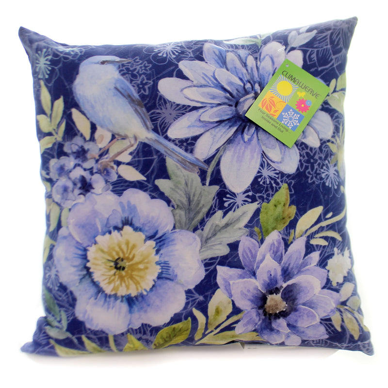 Home & Garden Spring Mix Bluebird Floral Pillow Fabric Climaweave Slbird (36413)