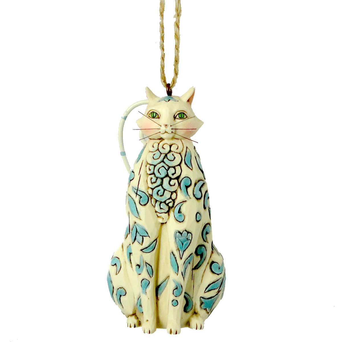 (3650) White Cat Ornament