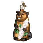 Old World Christmas Eager Beaver - One Ornament 3.25 Inch, Glass - Ornament Swimmers Webbed Feet 12194 (36744)