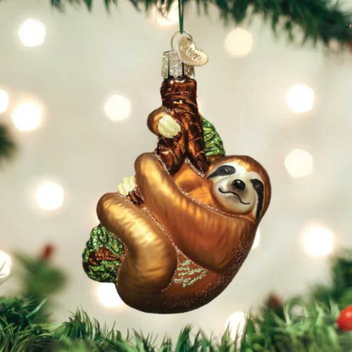 Old World Christmas Sloth - - SBKGifts.com
