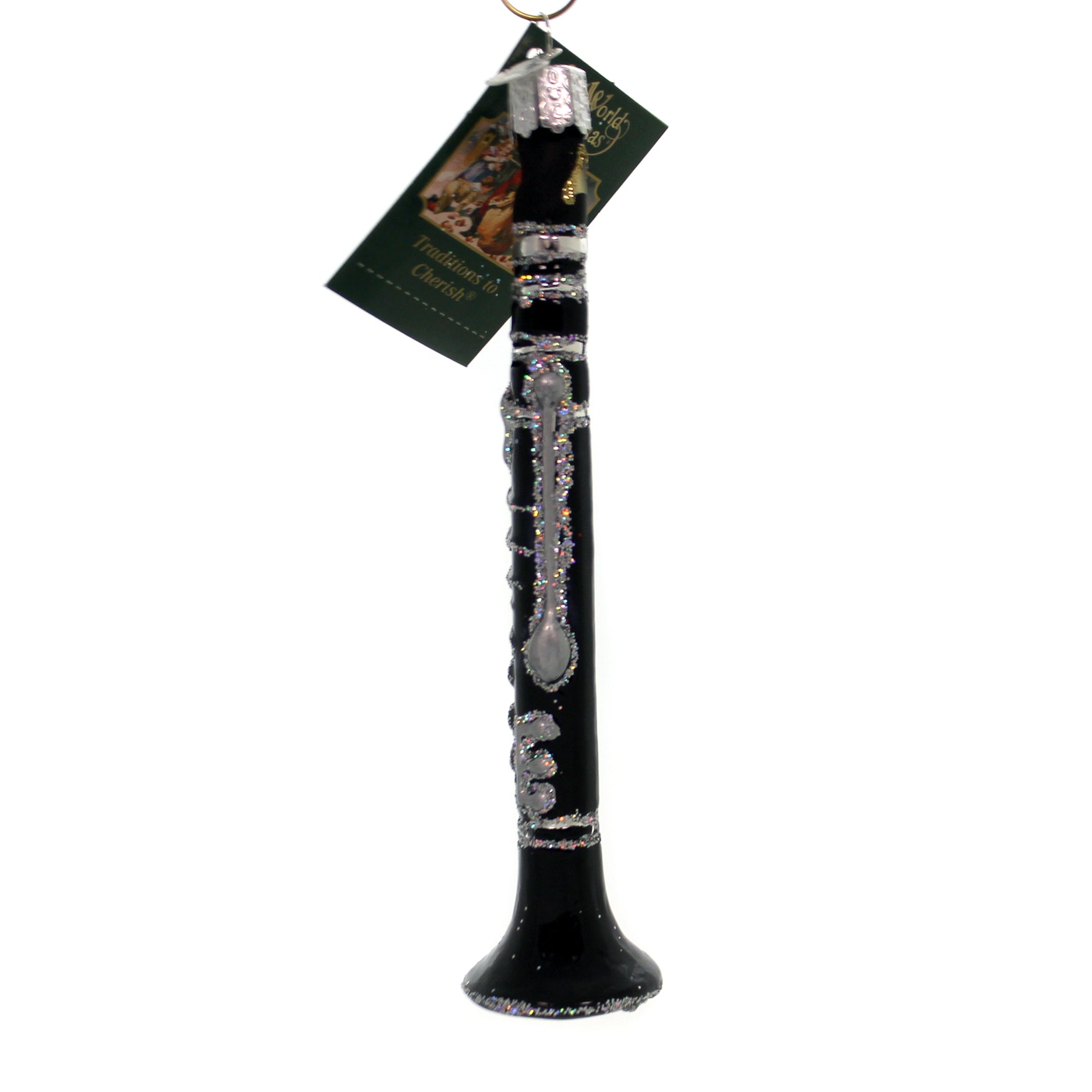 36814 Old World Christmas Clarinet 5.50 Inch Ornmament Woodwind Instrument 38026