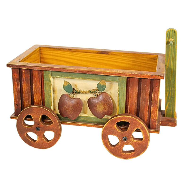 Boyds Bears Plush Cora's Apple Wagon - 1 Wagon 5.5 Inch, Wood - Home Decor 658206 (3698)