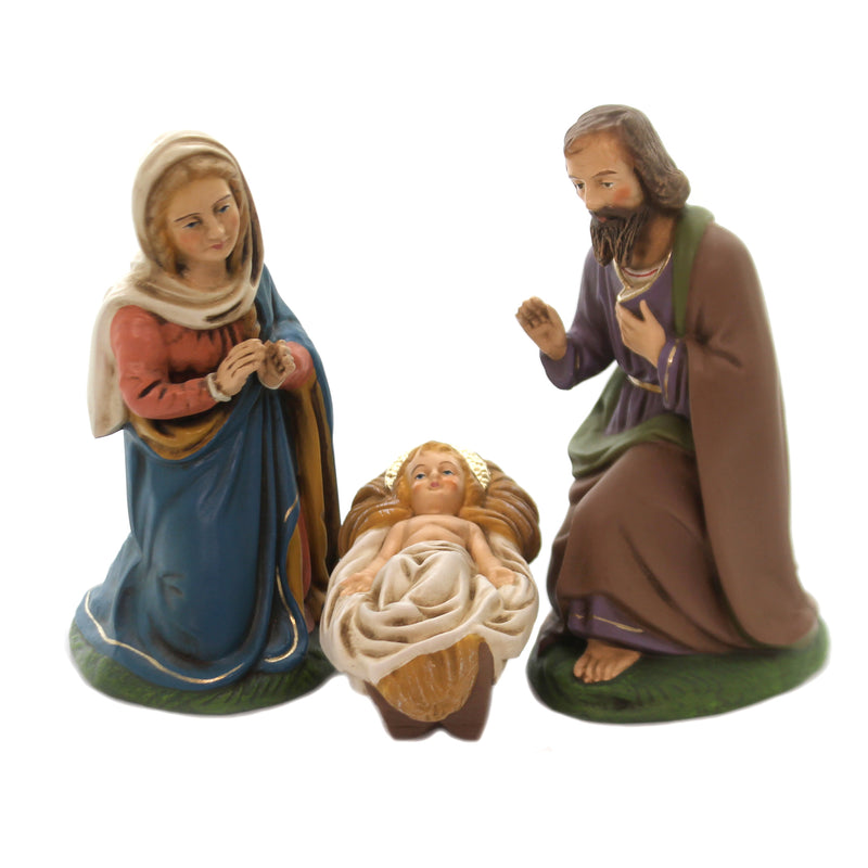 Marolin Holy Family Set Of 3 Paper Mache Nativity Germany Mary Joseph 40160 (37124)