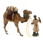 Marolin Camel & Driver Set Of 2 Paper Mache Nativity Germany 20750 & 22870 (37128)