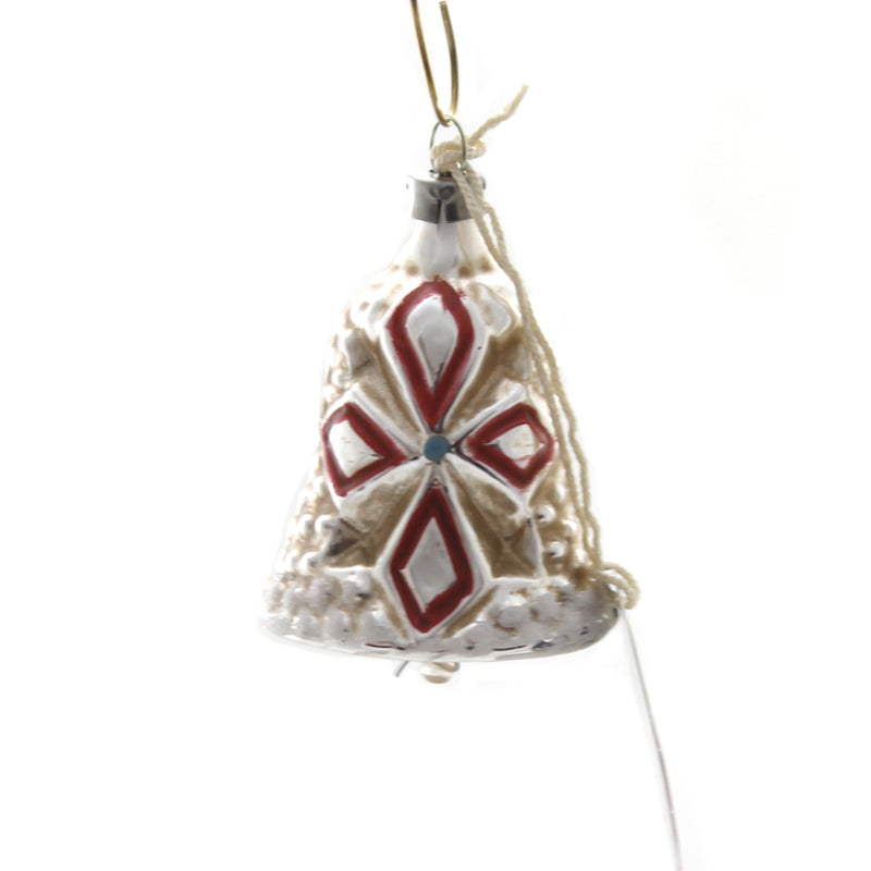 Marolin Little Bell Vintage Looking Glass Ornament Feather Tree 2011117F (37137)