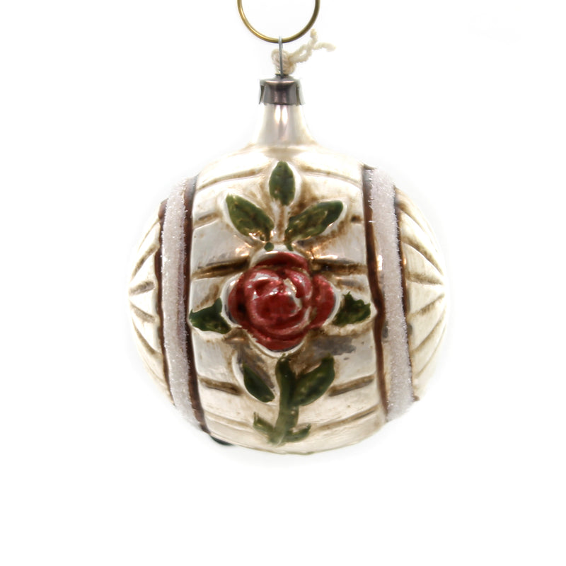 Marolin Rose & Sun Wheel Glass Ornament Feather Tree 2011085 (37140)