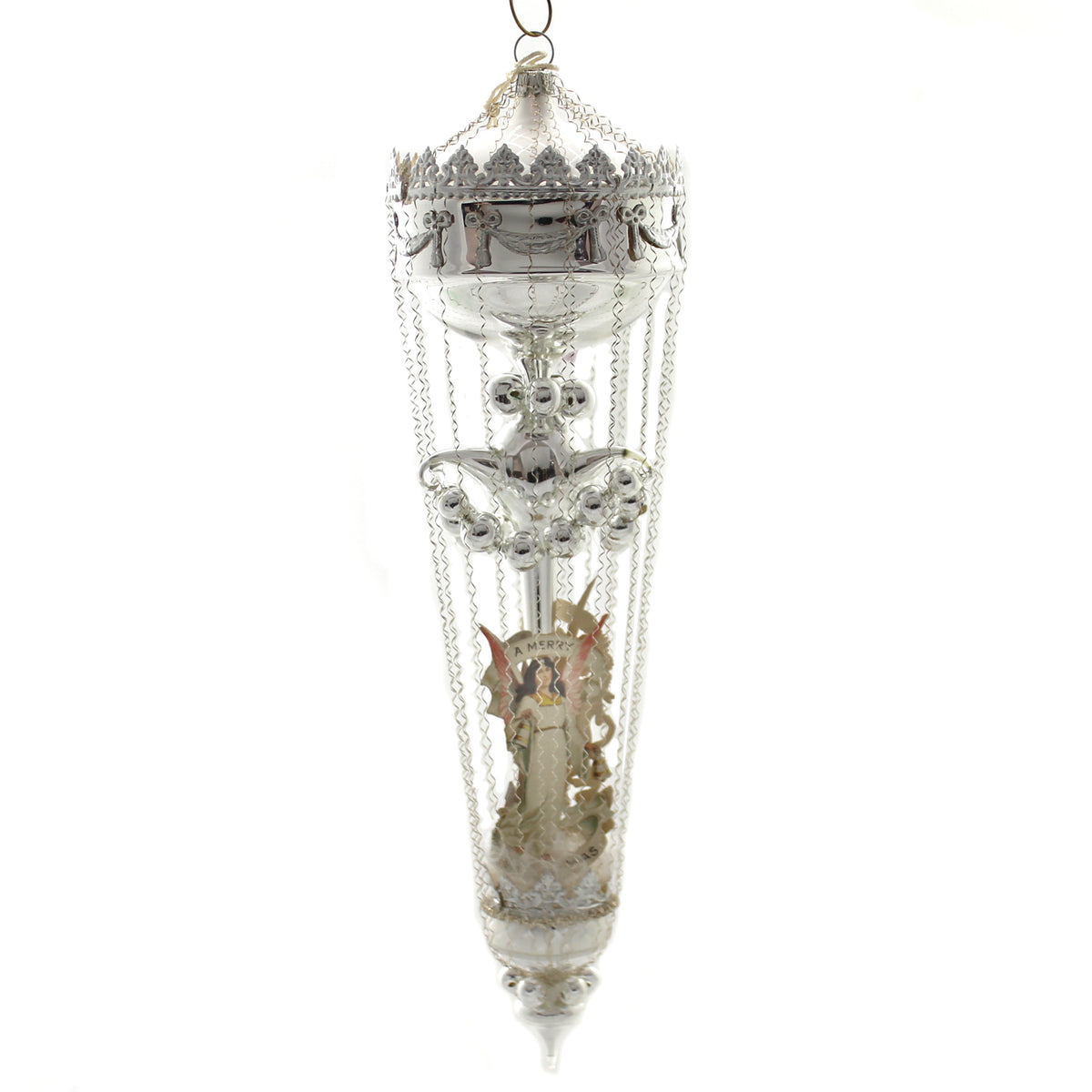 Marolin Angel Balloon W/ Pearl Garland - - SBKGifts.com
