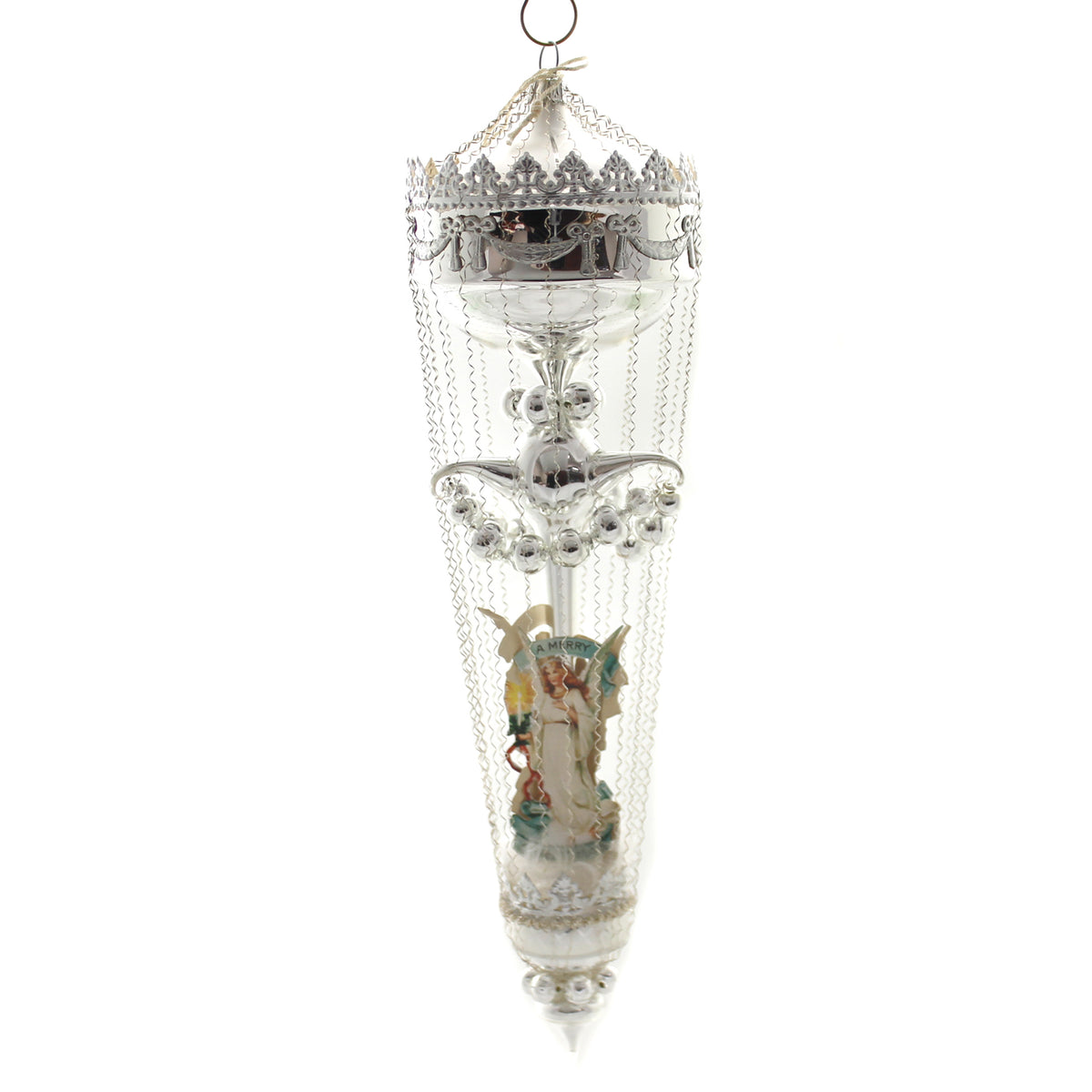 Marolin Angel Balloon W/ Pearl Garland - - SBKGifts.com
