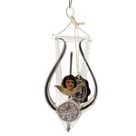 Marolin Lyra Mit Oblate Glass Ornament Germany Viktorian 7000100 (37162)