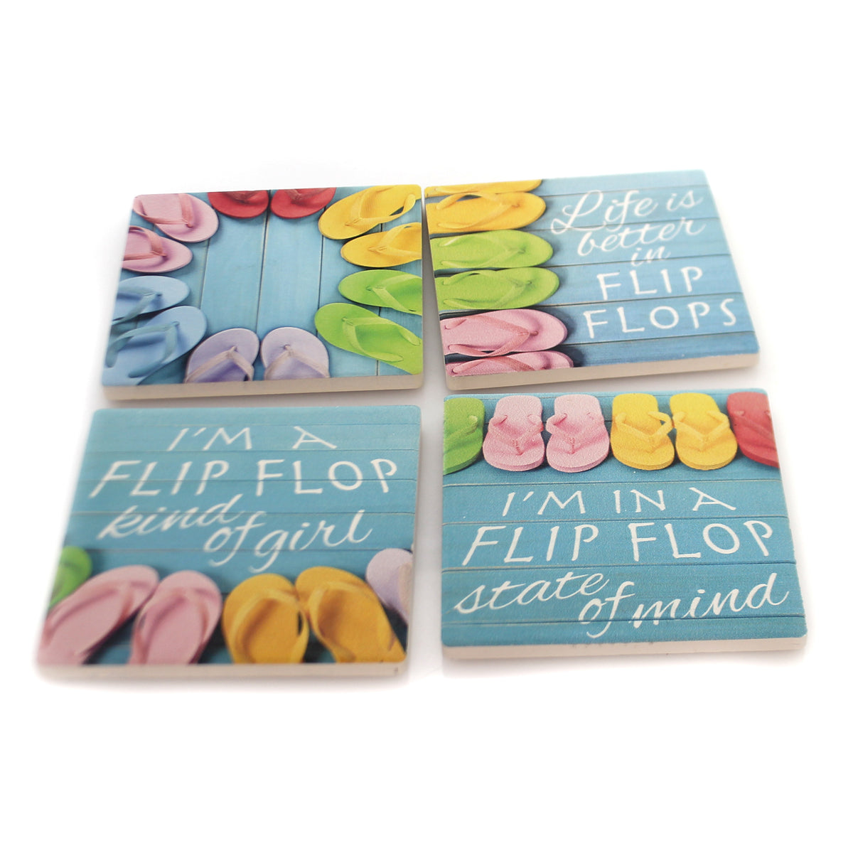 Home & Garden Flip Flop Coasters - - SBKGifts.com