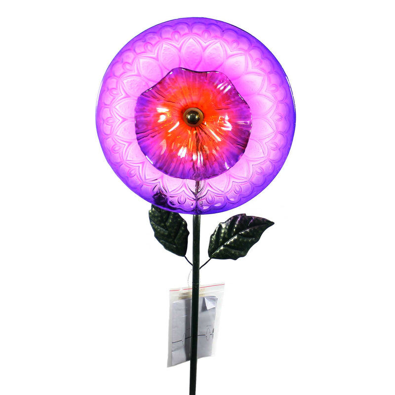 Home & Garden English Rose Stake Violet Glass Garden Accent 11701 (37207)