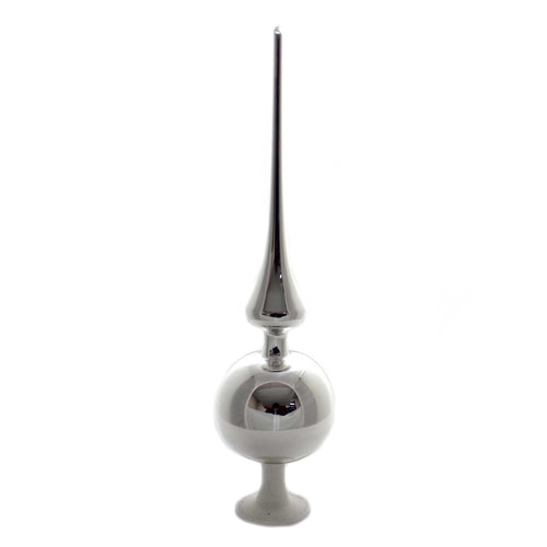 Inge Glas Silver Reflections Shiny Finial - - SBKGifts.com