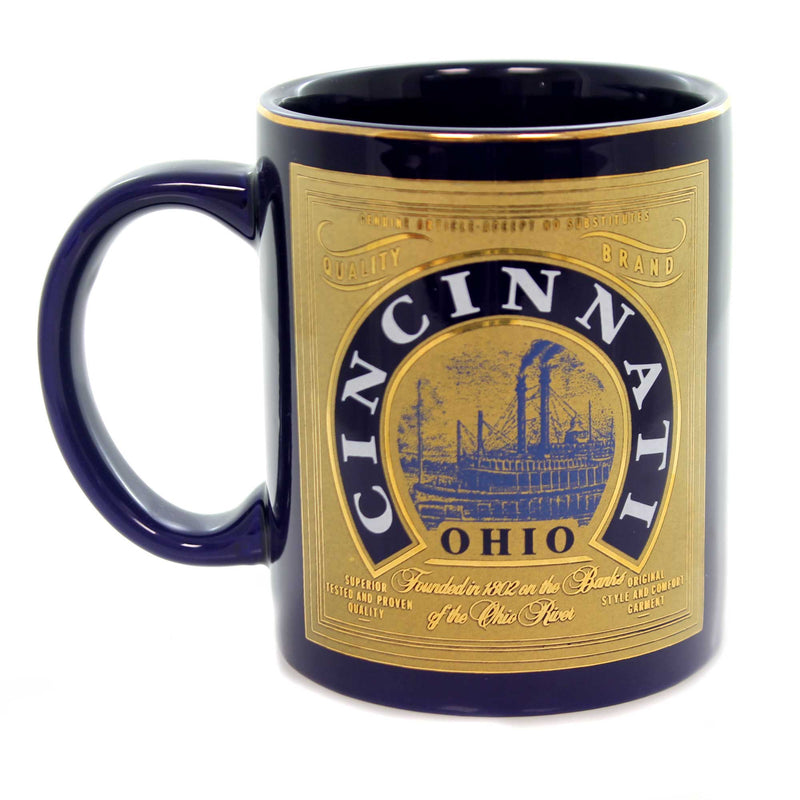Cincinnati Ohio Mug - 4 Inch, Ceramic - Ohio River Banks 905701 (37523)
