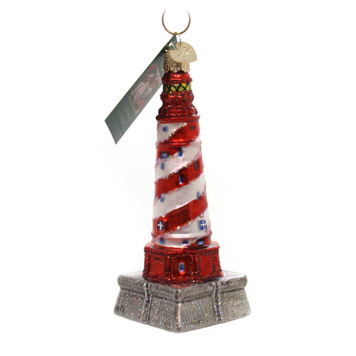 Old World Christmas White Shoal Lighthouse - - SBKGifts.com