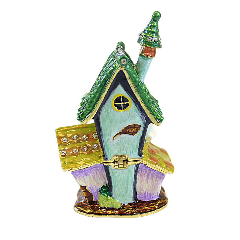 Kubla Craft Haunted House Enameled Box - - SBKGifts.com