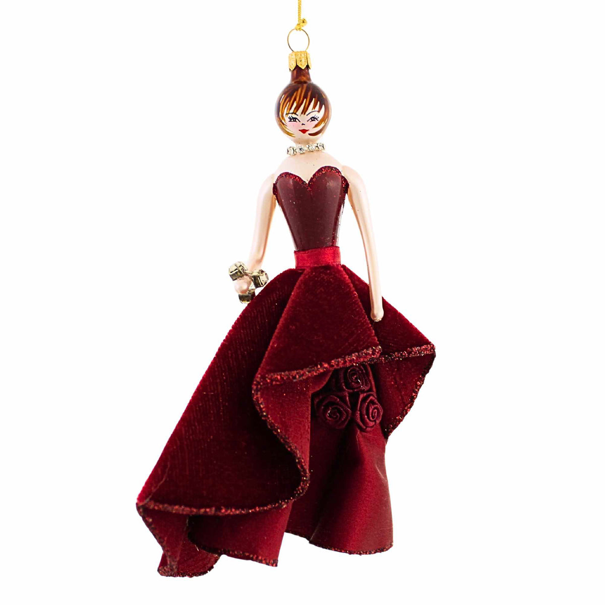 (37725) Lady In Burgundy Evening Gown