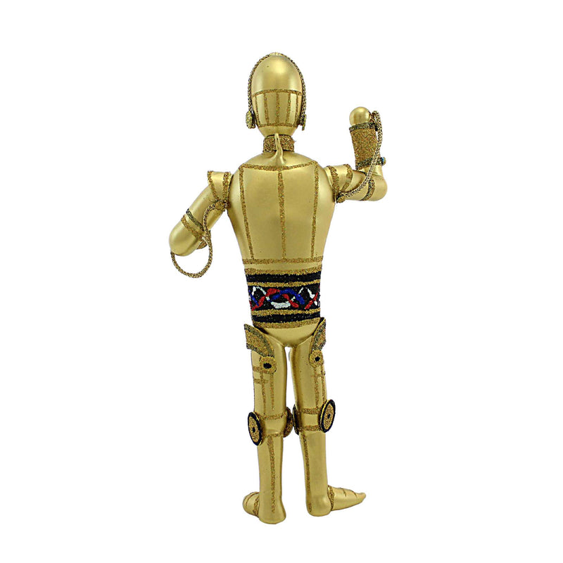 De Carlini Italian Ornaments Gold Robot - - SBKGifts.com