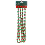 Christmas Red And Green Garland Plastic Tree Trimming H0271 (37890)