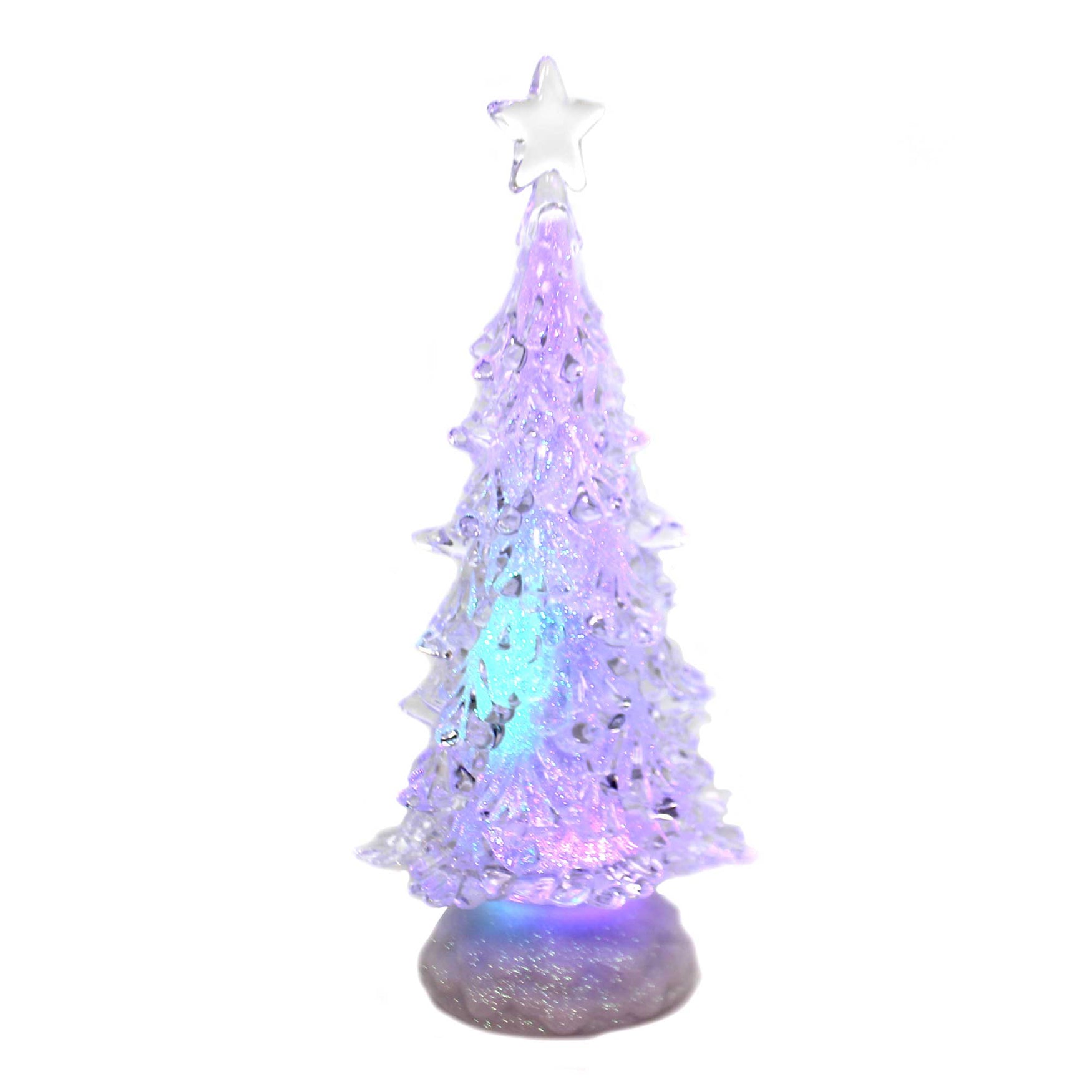 Christmas Tri Colored Spinning Tree Plastic Led Revolving 131505