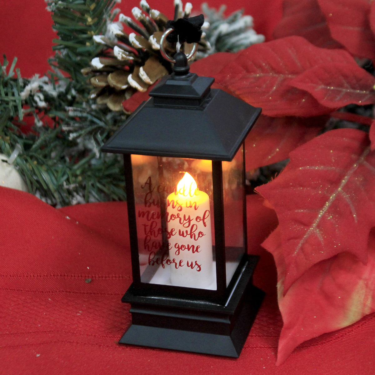 Holiday Ornament Memorial Lantern Black - - SBKGifts.com