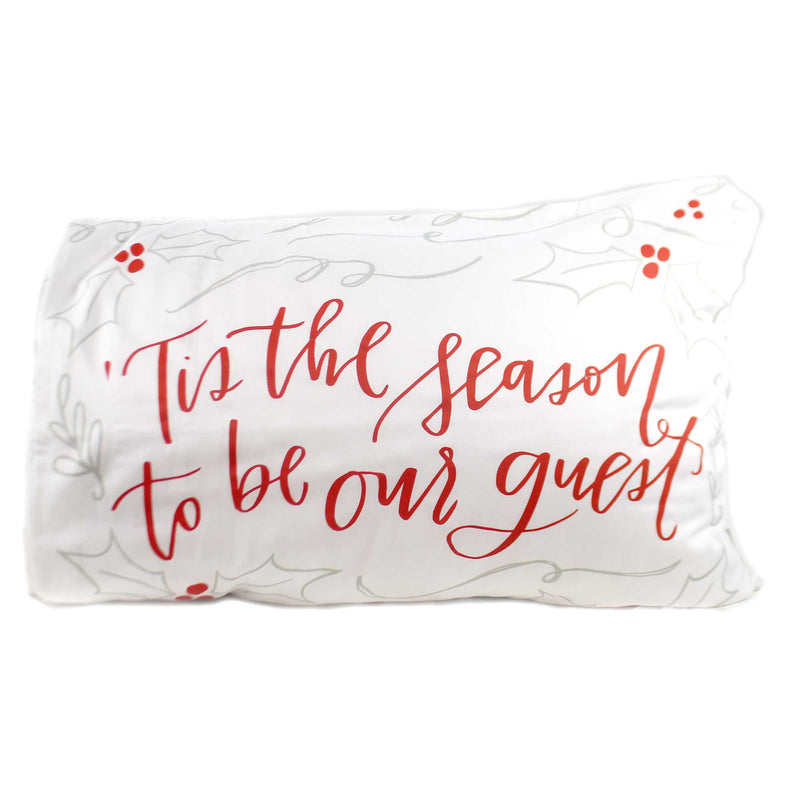 Christmas Tis The Season Pillow Case Fabric Cotton Sateen 39813 (38120)