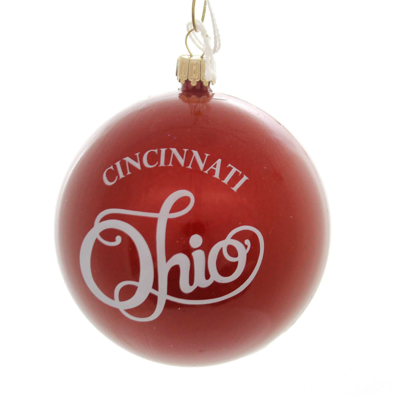 Cincinnati Ohio Ball Ornament - 3.25 Inch, Plastic - Buckeye State Cu1po8sp (38130)