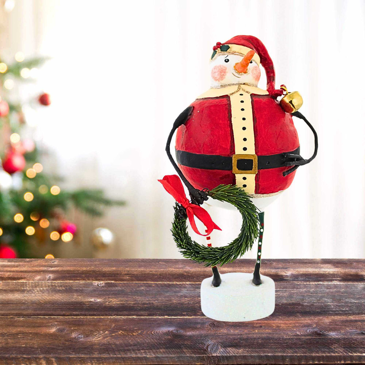 Lori Mitchell Jolly Snow Santa - - SBKGifts.com