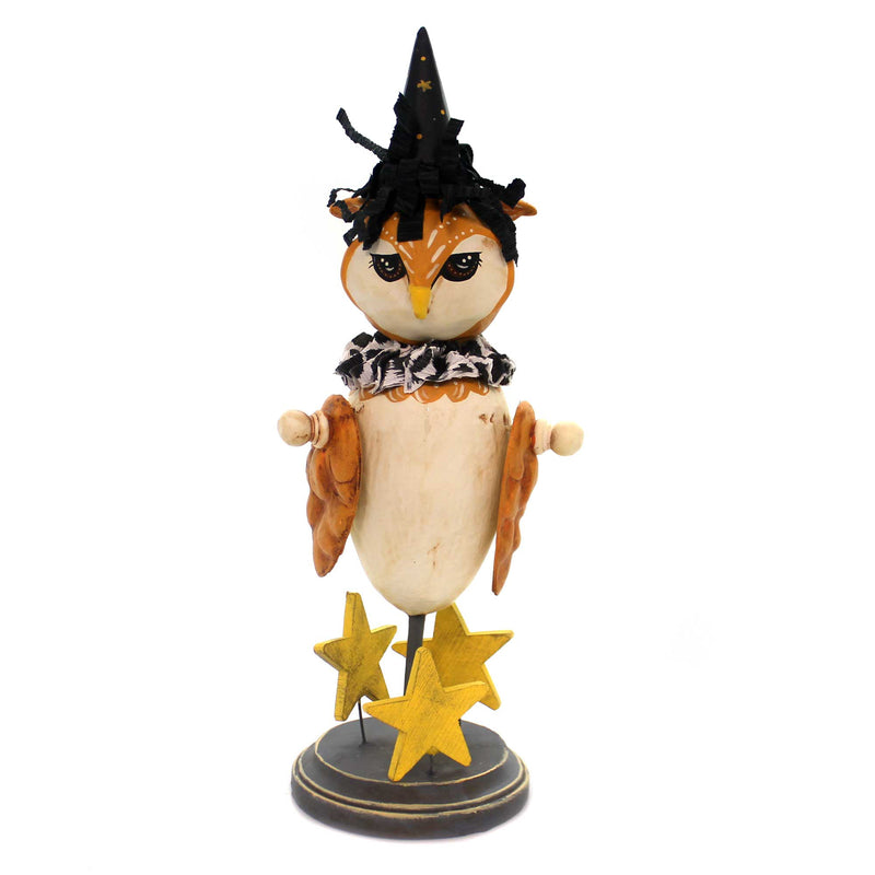 Halloween Wizard Owl Polyresin Stars Wisdom 72033 (38258)