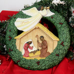 Black Art Nativity Wreath Plaque - - SBKGifts.com