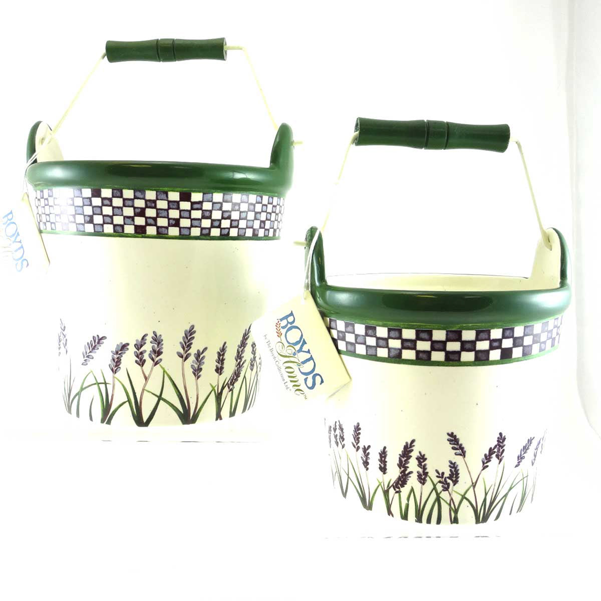(3845) Buckets Lavender Fields Set/2