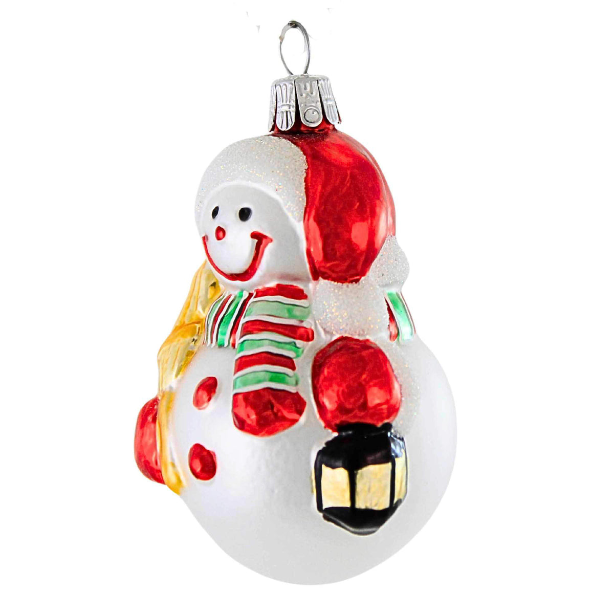 Golden Bell Collection Snowman With Lantern - - SBKGifts.com