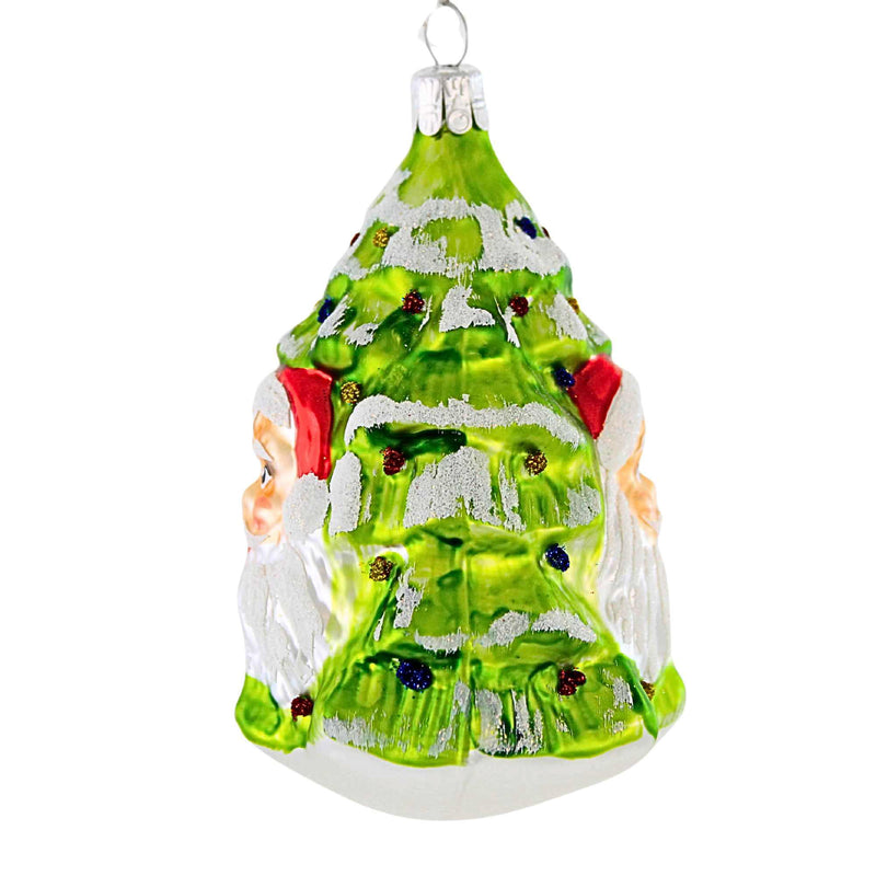 Golden Bell Collection Santa Face Tree - - SBKGifts.com