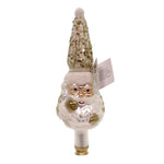 Golden Bell Collection Santa Tree Topper Finial Czech Republic Glitter Tt469 (38606)