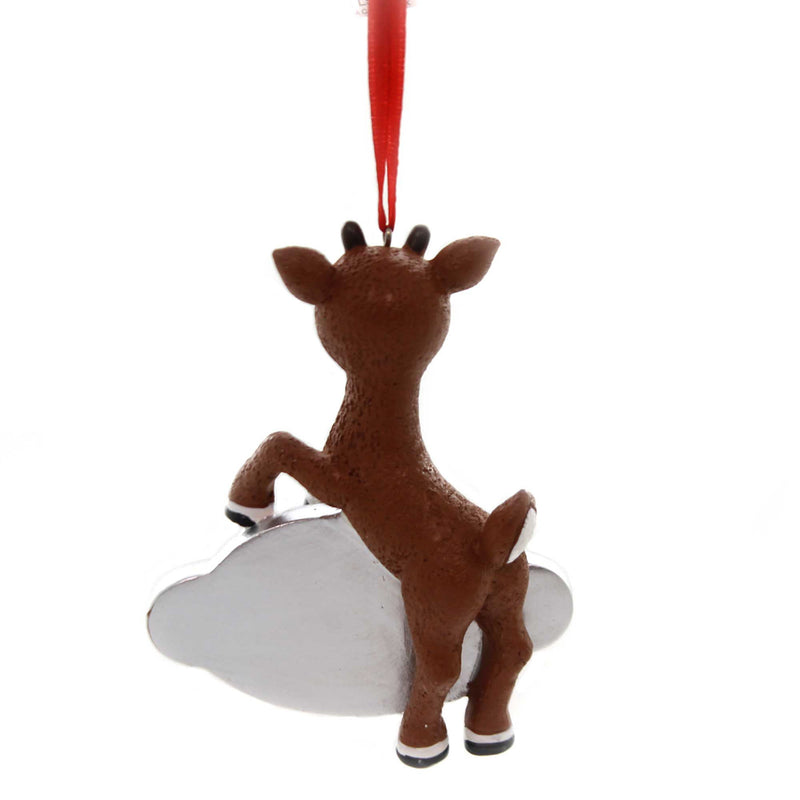 Holiday Ornaments Rudolph With Plaque - - SBKGifts.com