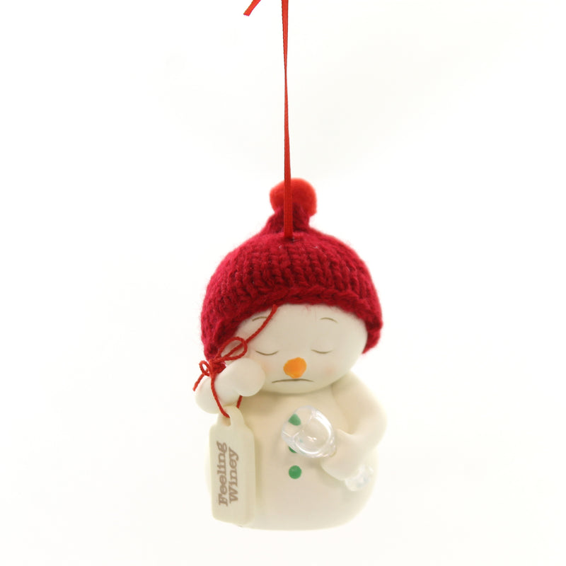 Holiday Ornaments Snowpinion Feeling Winey Porcelain Wine Glass Drink 6000918 (38880)