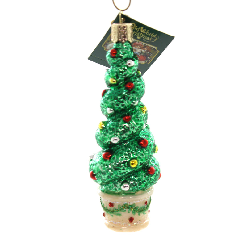 Holiday Topiary - 4.75 Inch, Glass - Ornamental Shape 48040 (38888)
