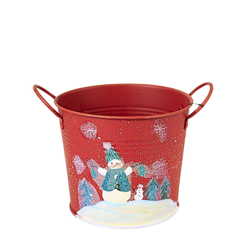 Boyds Bears Plush Bells Snowman Buckets S/3 - - SBKGifts.com
