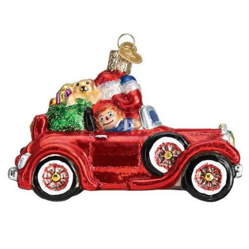 Old World Christmas Santa In Antique Car - - SBKGifts.com