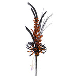 Halloween Spider Halloween Pick Wire Glitter Feather 0280600 (39039)