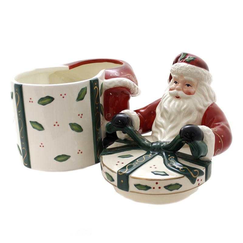 Tabletop Santa W/Gift Cookie Jar - - SBKGifts.com