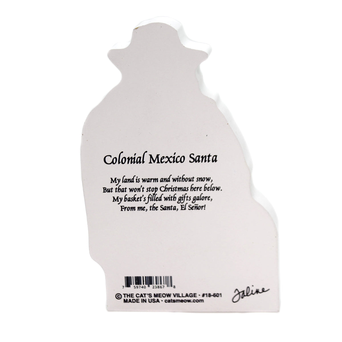 Cat's Meow Village Colonial Mexico Santa Standing - - SBKGifts.com